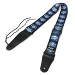 Sangle de guitare ceinture en polyester basse acoustique electrique tête de mort style punk, tête de ... Sangle de guitare ceinture en polyester basse acoustique electrique tête de mort style punk, tête de ...