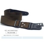 Sangle de guitare en coton pur, r�glable, couleur pure, pour guitare electrique acoustique classique, ...