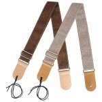 Sangles de guitare en cuir et coton, sangles pour guitare acoustique, basse, electrique, banjos, lot ...