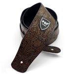 Sangle de guitare en cuir multicolore, longueur rglable, en pu, basse, ceinture en relief, accessoires ...
