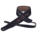 Sangle de guitare en cuir nubuck souple et durable, rglable en peau de vache, pour basse acoustique ...