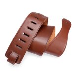 Sangle de guitare en cuir pu, ajustable, marron, souple, basse, ukulele, accessoires de guitare acoustique ...