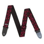 Sangle guitare dunlop flammes rouges - d38 - 11rd