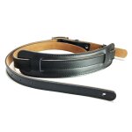 Sangle de guitare electrique en cuir et en mtal, boucle durable, coussinet d'paule, sangles de guitare ...