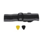 Sangle de guitare electrique douce réglable noir avec 2 médiators sangle de guitare clip de médiator ... Sangle de guitare electrique douce réglable noir avec 2 médiators sangle de guitare clip de médiator ...