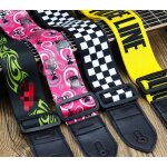 Sangles de guitare en nylon a impression color�e, r�glables, multicolores, accessoires pour guitare electrique ...