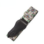Sangle de guitare en nylon rglable sangle de guitare ceinture motif de fleur pour basse electrique acoustique ...
