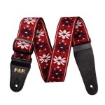 Sangle de guitare a rayures florales vintage, tissus denim tisss pour broderie, ceintures ajustables ...