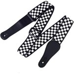 Sangle de guitare, sangle de guitare de longueur r�glable pour guitare acoustique, electrique, basse