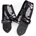 Sangle guitare, sangle de guitare r�glable confortable et respirante convient pour guitare electrique ...