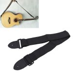 Sangle de guitare rglable en cuir noir, accessoires pour guitare electrique, basse