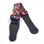 Sangle de guitare robuste pour guitare electrique acoustique et basse, ceinture de guitare multicolore ...