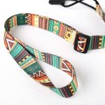 Sangle de guitare de style ethnique clip en nylon rglable sur ukull sangle ceinture sling avec crochet ...