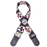 Sangle de guitare avec tte de mort, sangle d'paule rglable pour basse, guitare electrique et acoustique ...