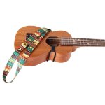 Sangle de guitare ukulele colore rglable motif ethnique clip en nylon rglable sur la sangle echarpe ...