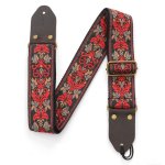 Sangle de guitare universelle en cuir vritable, nouveau design exclusif, ajustable, tiss en broderie ...