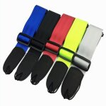 Sangle rglable en cuir pour guitare acoustique noir rouge bleu accessoires pour instruments de musique ...