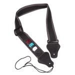 Sangle rglable de guitare, peut contenir jusqu' 3 pics, en cuir pu, mdiateur, pour modle acoustique, ...