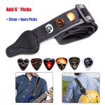 Sangle r�glable pour guitare electrique, avec supports de 6 choix, accessoires pour instrument de musique, ...