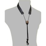 Sangle saxophone soprano, alto ou tenor bg s80sh nylon - crochet a pompe