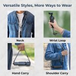 Sangle tour de cou réglable 2 en 1 pour dji osmo pocket 3, sangle de poignet et bandoulière réglable, ... Sangle tour de cou réglable 2 en 1 pour dji osmo pocket 3, sangle de poignet et bandoulière réglable, ...