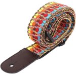 Sangle pour ukul�l�, de style boh�mien knitting en coton ceinture, sangle de guitare r�glable en coton ...