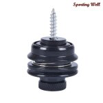 Sangle de verrouillage pour guitare / basse, 2 pi�ces, argent / or / noir, accessoires de guitare, nouveau ...