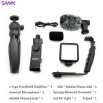 Sanyk - stabilisateur de tlphone portable, stabilisateur photo, vido, flash et microphone statique ...