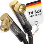 Satellite cable & tv antenna, coaxial  90 angle  3m  sat cable 4k, f connectors  available in 0. ...