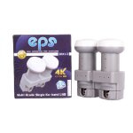 Satellite mono - lock lnb ku, universel, double, 0, 1 db, full hd, 3d, prt pour astra hotbird