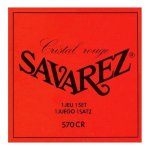 Savarez 570cr cristal rouge tirant normal - jeu de cordes guitare classique