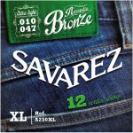 Savarez a230xl extra light 10 - 47 cordes guitare folk a 12 cordes