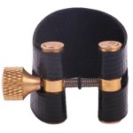 Saxophone ligature attache vis rglable son uniforme sax ligature remplacement noir tnor