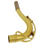 Saxophone tnor en laiton nickel pour la prsidence, courbure de saxophone argente, courb, soprano, ...