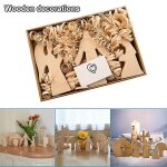 Scne de pques dcoration en bois dcoration de pques croix en bois scne de rsurrection dcor en ...