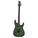 Schecter c - 6 pro - guitare electrique - aqua burst