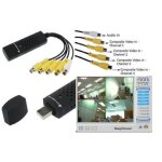 Scheda acquisizione easycap usb 2. 0 pc notebook 4 canali dvr video sorveglianza Scheda acquisizione easycap usb 2. 0 pc notebook 4 canali dvr video sorveglianza