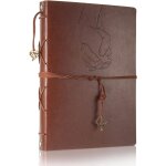 Scrapbook album photo en cuir livre d'or de mariage mmoire bricolage avec 60 pages noires cadeau pour ...