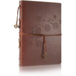 Scrapbook album photo en cuir livre d'or de mariage mmoire bricolage avec 60 pages noires cadeau pour ...