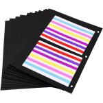 Scrapbook album photo en cuir livre d'or de mariage mmoire bricolage avec 60 pages noires cadeau pour ...