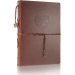 Scrapbook album photo en cuir livre d'or de mariage mmoire bricolage avec 60 pages noires cadeau pour ...