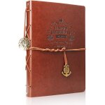 Scrapbook album photo en cuir livre d'or de mariage mmoire bricolage avec 60 pages noires cadeau pour ...