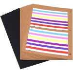 Scrapbook album photo en cuir livre d'or de mariage mmoire bricolage avec 60 pages noires cadeau pour ...