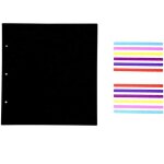 Scrapbook papiers noirs 25x23. 5cm, 20pcs feuilles de recharge supplémentaires livre photo vide pour ... Scrapbook papiers noirs 25x23. 5cm, 20pcs feuilles de recharge supplémentaires livre photo vide pour ...