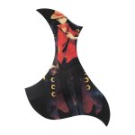 Self adh�sif guitare pickguard remplacement pvc scratch guard plaque pi�ces d'instrument de musique