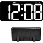 Senior - horloge murale num�rique a grand ecran, horloge murale de 14 pouces avec date, jour, temp�rature, ...