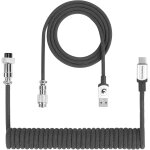 Senior - x mambasnake c01pro cble de clavier spiral, cble usb - c type - c hyperspeed avec taux de ...