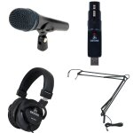 Sennheiser e 945 avec convertisseur usb, casque et bras de type broadcast