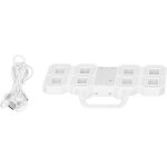 Sept - horloge murale 3d led minimaliste cadre blanc numérique réveil mural minuterie avec température ... Sept - horloge murale 3d led minimaliste cadre blanc numérique réveil mural minuterie avec température ...