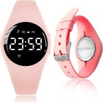 Sept - non connecte podomtre montres sans app, montre rechargeable  dure de vie de la batterie de ...